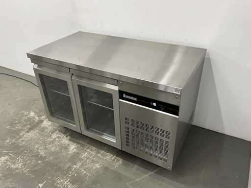 Inomak - PNRP99/GL - Stainless steel refrigerated workbench with glass doors
