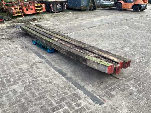 Eiken balken (4x)