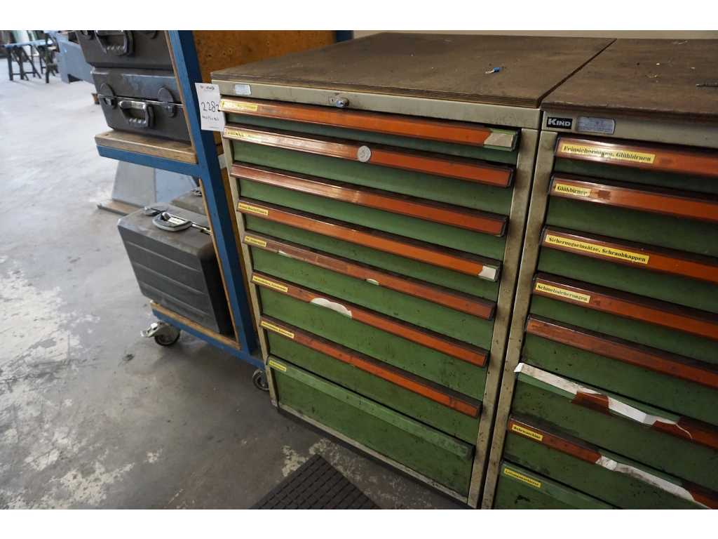 Kind drawer cabinet with Greenlee 7804-E and crimping equipment
