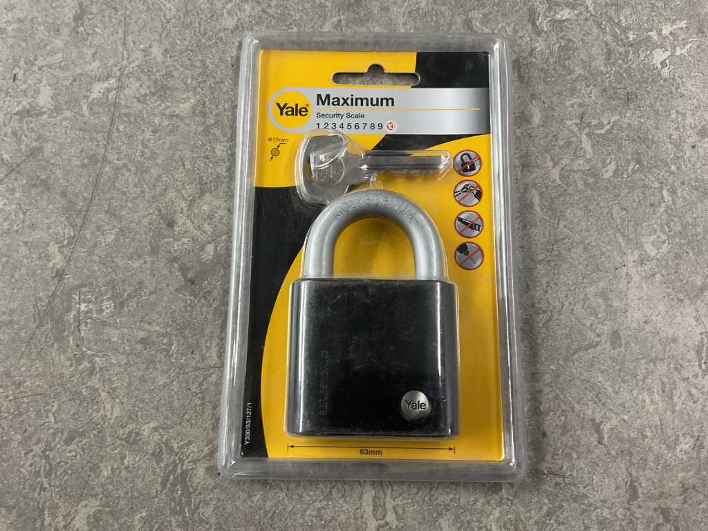 Yale - Y300/63/127/1/2 - padlock 63 mm (4x)

