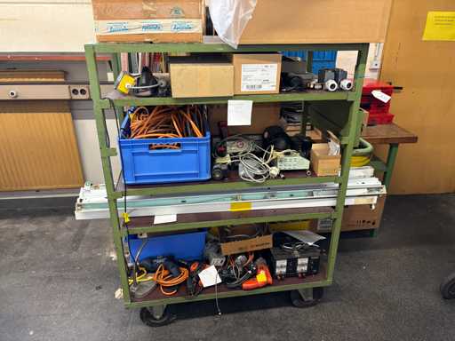   Workshop transport trolley with contents