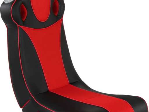 Rocker Gaming Chair - Faux Leather, Built-in Speakers
