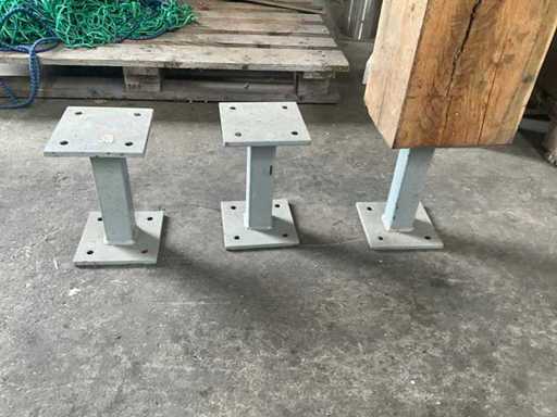 Supports métalliques (3x)