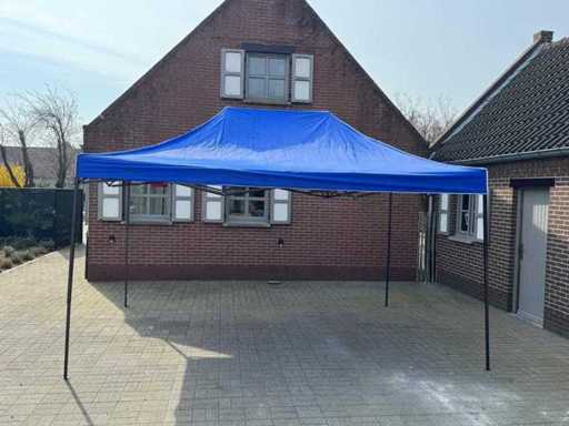 Party tent Easy-up blue 3x4.5m foldable new