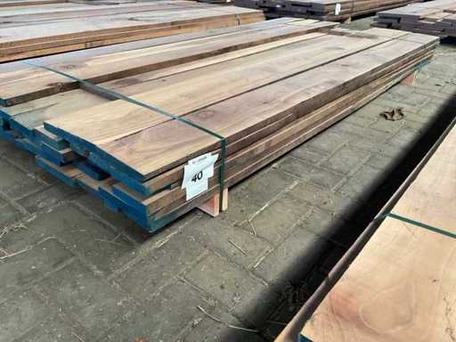 Amerikaans Noten planken voorgeschaafd op  23 mm ca. 0,3 m³