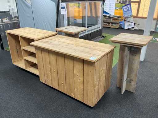 Counter furniture & standing table (2x)