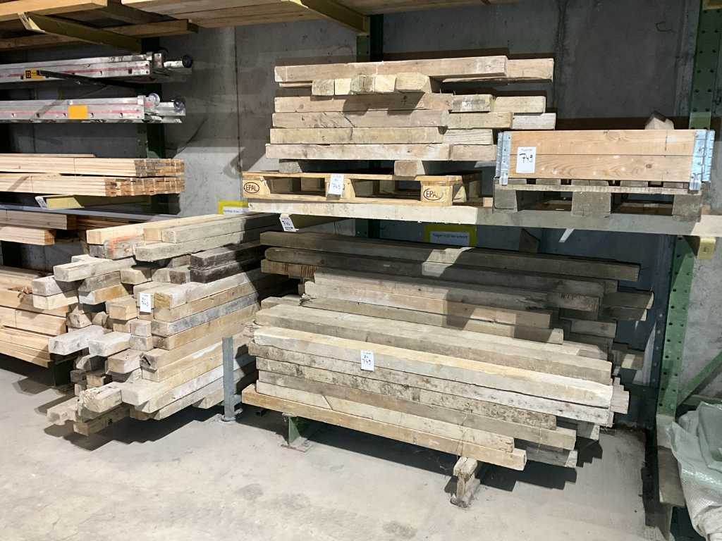 Lot of squared timber