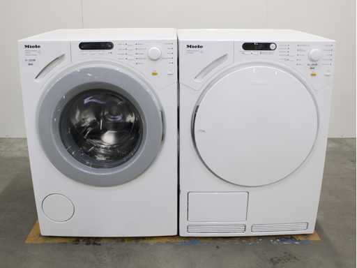 Machine à laver Miele W 1724 SoftCare System & Sèche-linge Miele T 7744 C SoftCare System