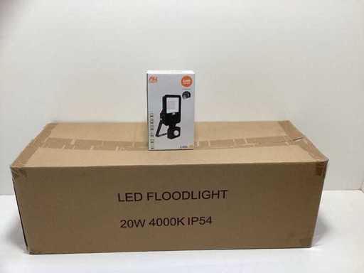 Éclairage extérieur à LED P&L avec capteur (24x)