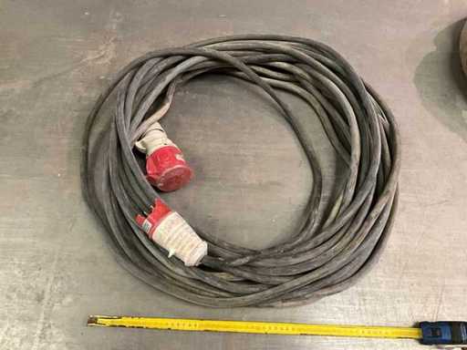 Cavio di prolunga per corrente di corrente da 20 metri 400V, 16A, 5 poli