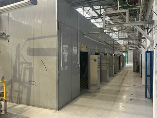 CANNON Sistema di erogazione di schiuma poliuretanica, 9 stazioni, trasportatore in/out