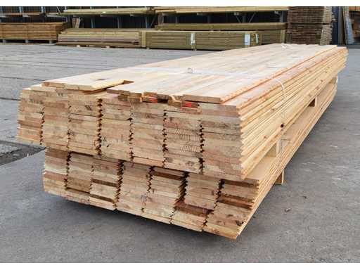 81m2 deski sosnowe 18 x 130 mm, długości 200-300-360-400cm 