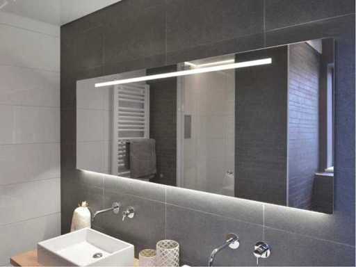 Looox Ml line spiegel 100x70cm met  led verlichting