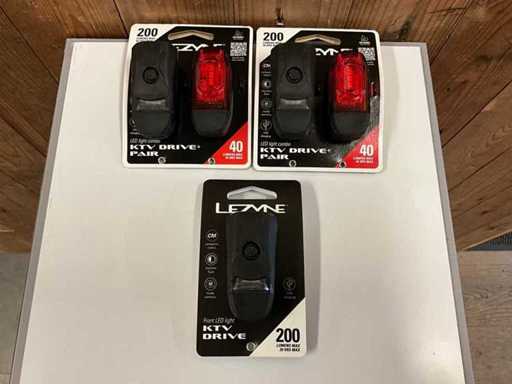 Lezyne LED light combo/front LED light (3x)