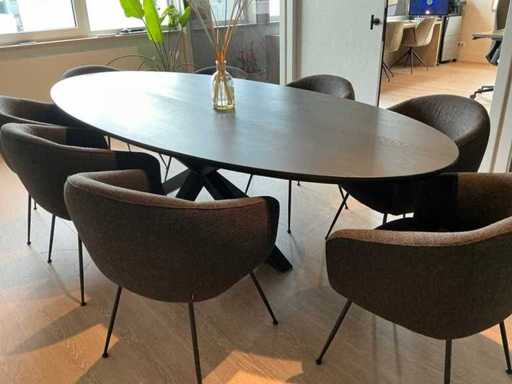 Tavolo conferenza con sedie Pols Potten