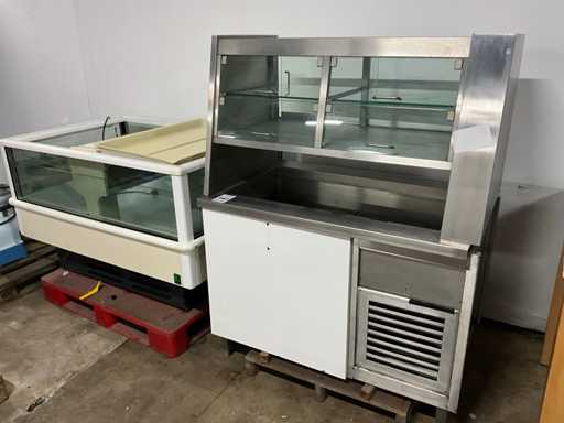 Koel- /  warmhoudvitrine (2x)