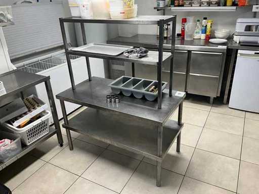 Rvs werktafel en opzet