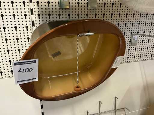 Évier en émail marron (2x)