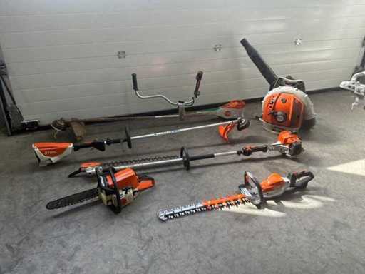 Various Stihl forest and garden tools