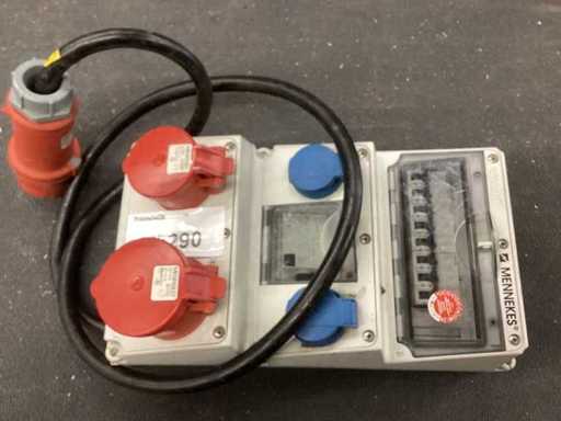 32 A CEE auf Schuko, Stromverteiler, Verteilerkasten