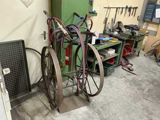 Oxy-brandstofbrander aansluiting + trolley