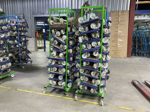 Trolley met meubeltransporters (2x)