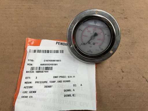 Pressure meter (3x)
