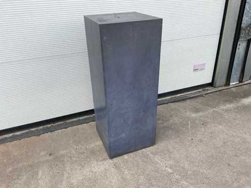 Zinc column for plant or piece of art