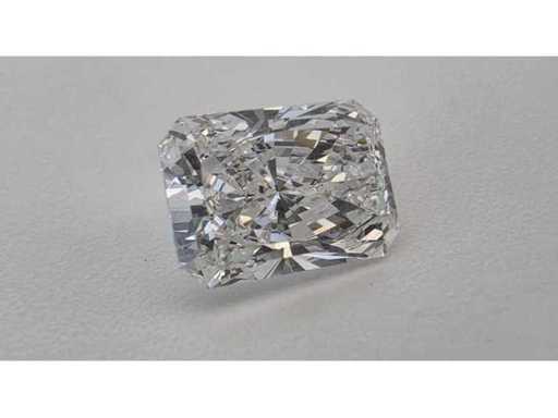 Diamant naturel radiant authentique avec certificat GIA - 0,52 carat