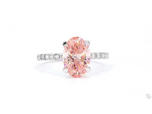 18 Karaat witgouden ring met 2,30 crt. diamant