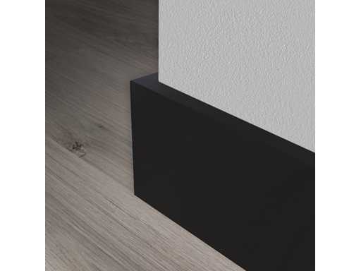 MDF Skirting board wood Black 120m