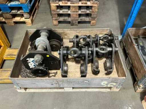 Mixed Lot of Crane Trolleys (5x)