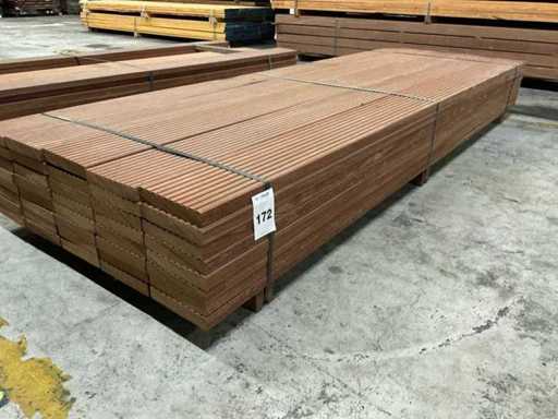Azobe vlonderplanken 35x190 mm (40x)