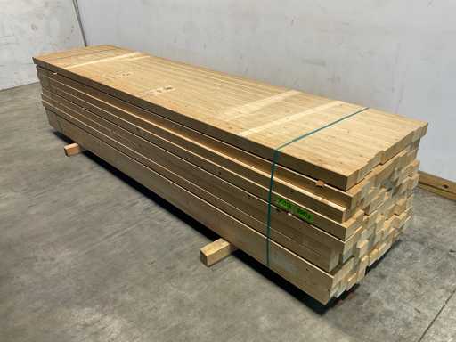 Vuren metselprofiel onbehandeld 325x7,6x6,6 cm (50x)