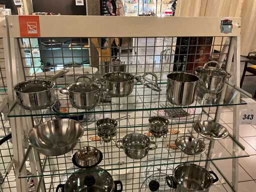 Gsw Kookpottenset 6delig en diverse mengkommen en sauspotjes met warmer