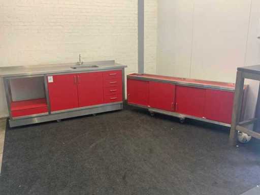 Waschbecken + Wandschrank