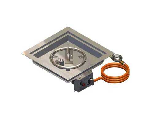Gofire Stainless Steel Built-in Burner Square (15x)