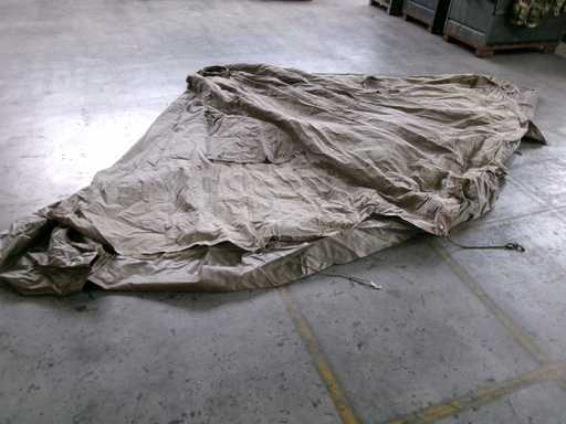 Autrichien. Tente cloche, toile, défectueuse, sans poteaux (GH) (1x)