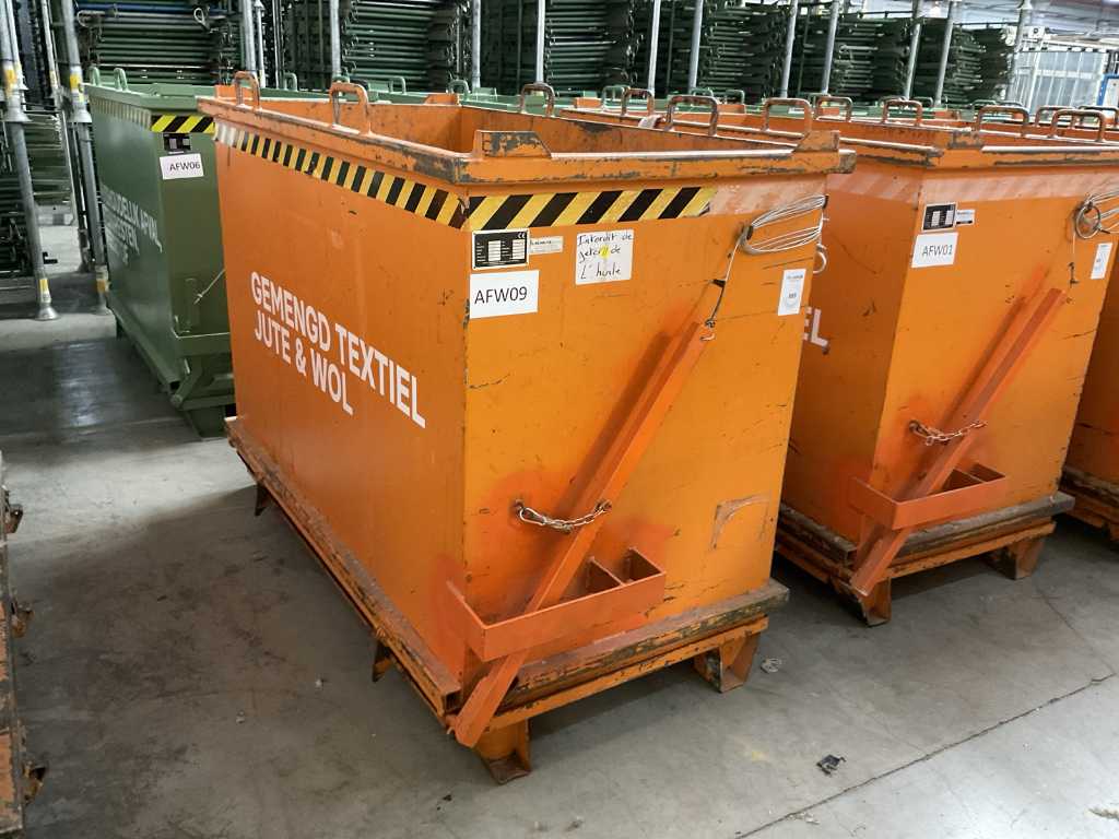 2000 Bauer SB 2000 Container pentru deșeuri cu supapă de descărcare