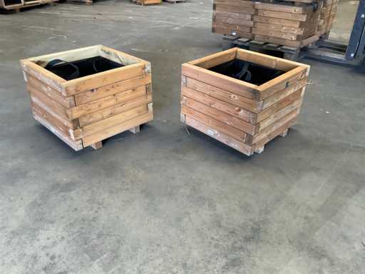 Garlux-Fichtenblütenbox imprägniert – 40x40x34 cm (2x)