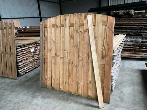 Impregnated spruce garden screen bar 180x180 cm (27x)