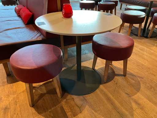 Hutten - Bistrotafel met 2 krukken