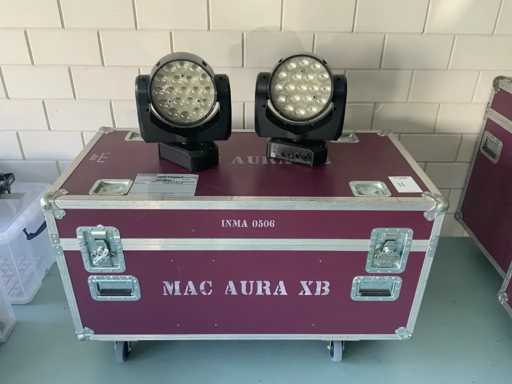 Martin Aura XB LED Wash light in flightcase (4x)
