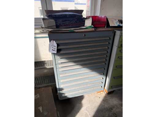   Werkstattschubladenschrank mit Inhalt
