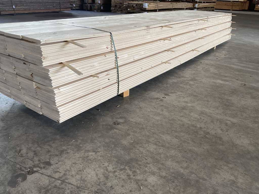 Spruce tongue and groove parts (125x)