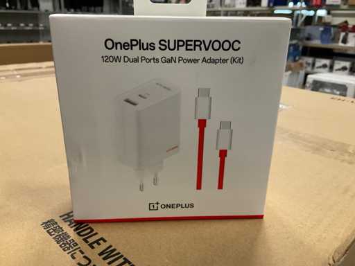 One Plus Supervooc 120W Doppelports GaN Netzadapter (Kit) (4x)