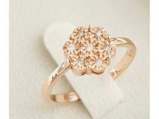 Ring 14 Karat Roségold mit 2,67 Karat. Diamant