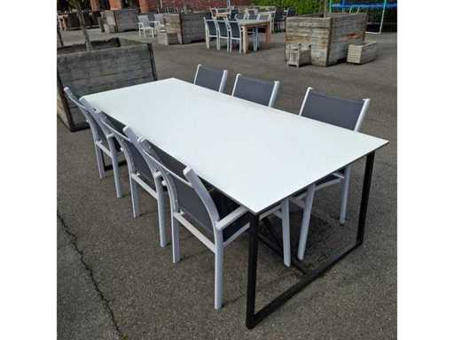 Goldstar - Garden Table / Glass plate