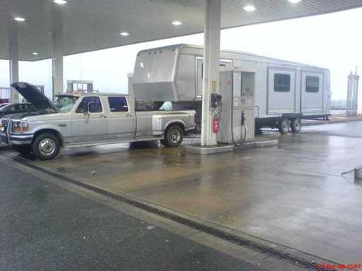 Ford - 1993 - F350 - Double cabine double - Navistar diesel 7,3 litres avec remorque