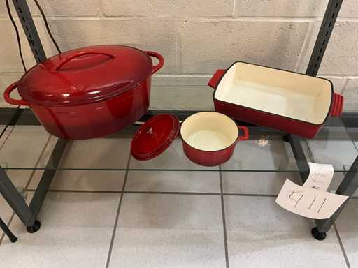 Gsw gietijzeren kookpottenset (3x)